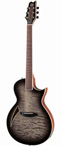 ESP LTD TL-6 QM Charcoal Burst, lähikuva 3