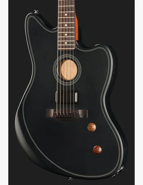 Fender Acoustasonic Std Jazzm BLK, lähikuva 4