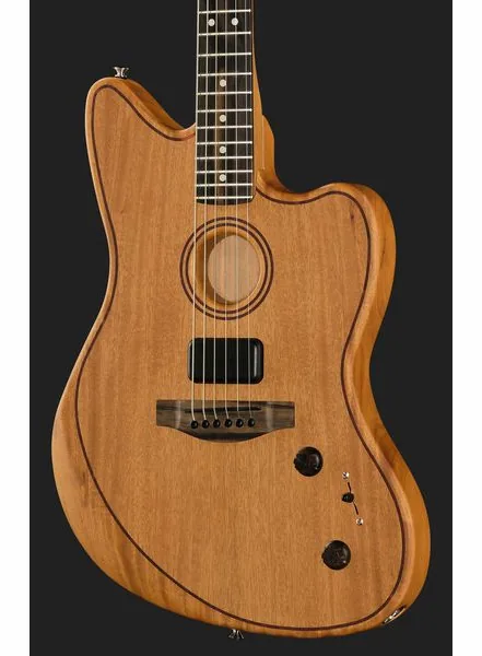 Fender AM Acoustasonic Jazzm. Mah NAT, lähikuva 4