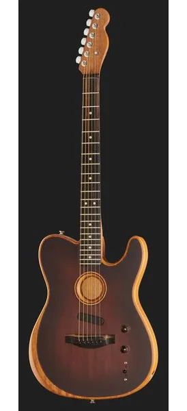 Fender AM Acoustasonic Tele Mah BB, lähikuva 2