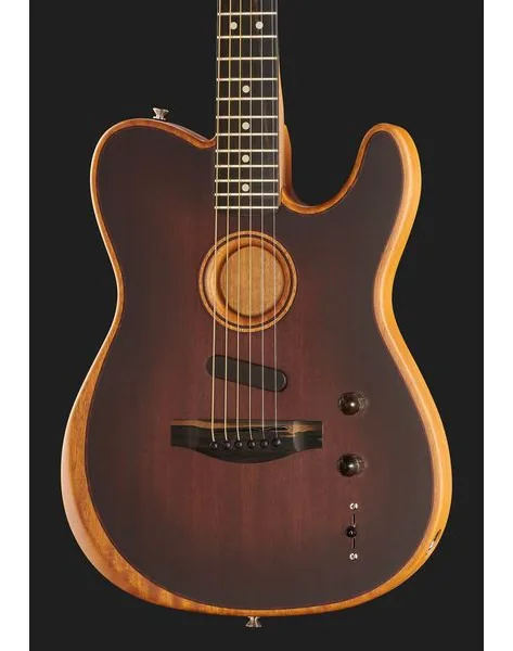 Fender AM Acoustasonic Tele Mah BB, lähikuva 4