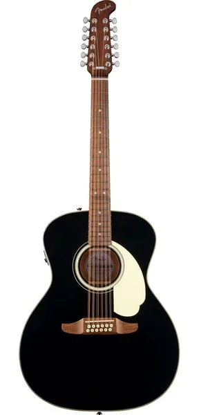 Fender CA DLX Villager E BLK, lähikuva 2