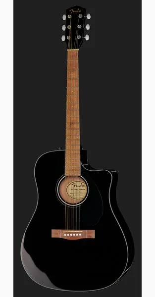 Fender CD-60SCE Blk WN, lähikuva 2