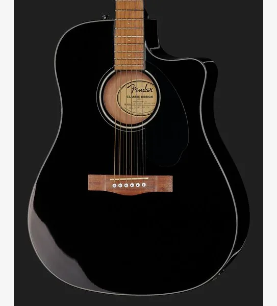 Fender CD-60SCE Blk WN, lähikuva 4