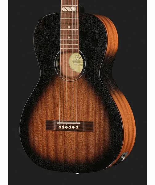 Godin Mahog. Parlor Black Burst A/E, lähikuva 4
