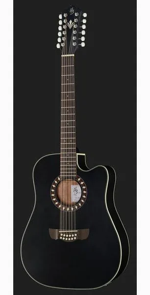 Harley Benton Custom Line CLD-10SCE-12BKS, lähikuva 2