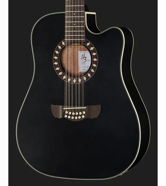 Harley Benton Custom Line CLD-10SCE-12BKS, lähikuva 4