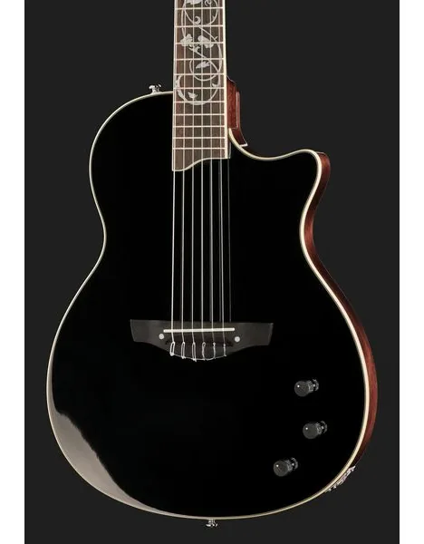 Harley Benton Nashville Nylon Plus Black, lähikuva 4