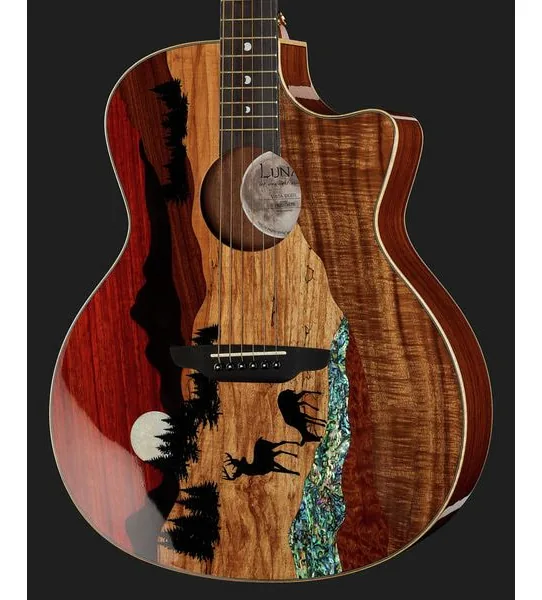 Luna Guitars Vista Deer, lähikuva 4