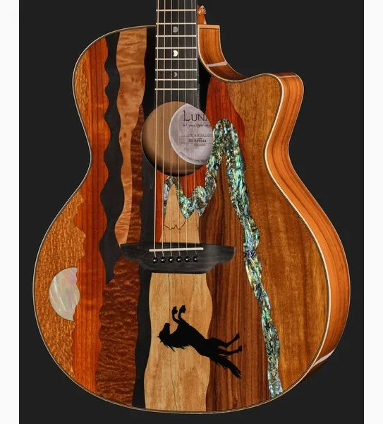 Luna Guitars Vista Stallion, lähikuva 4