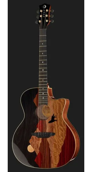 Luna Guitars Vista Wolf Cutaway A/E, lähikuva 2