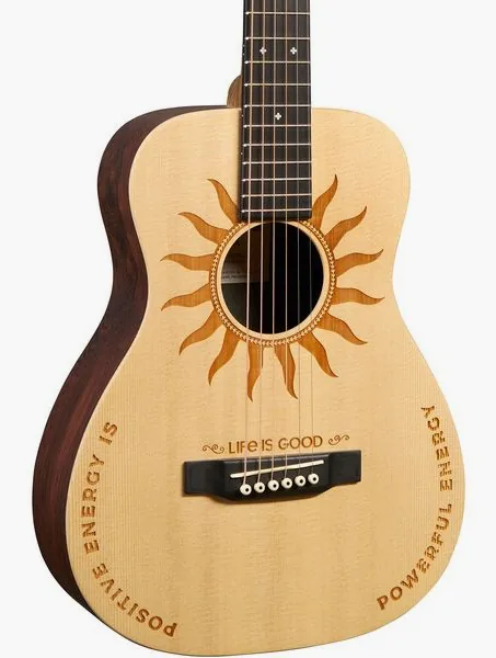 Martin Guitar LX2 Life is Good Natural, lähikuva 3