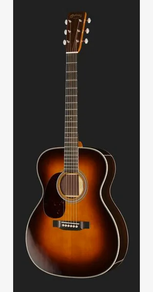 Martin Guitar 00028 Sunburst LH, lähikuva 2