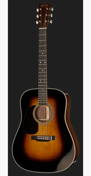 Martin Guitar D-28 Sunburst Lefthand, lähikuva 2