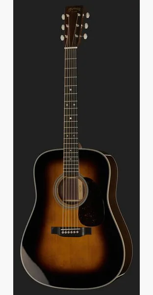 Martin Guitar D-28 Sunburst, lähikuva 2