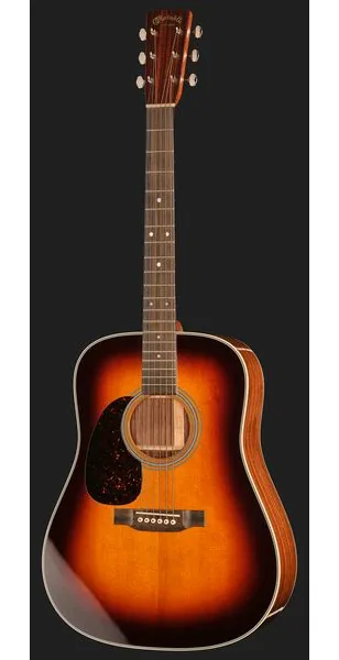 Martin Guitar D28 Sunburst LH, lähikuva 2