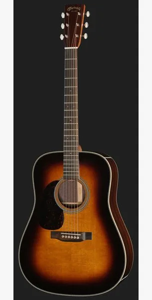 Martin Guitar HD28 Sunburst LH, lähikuva 2