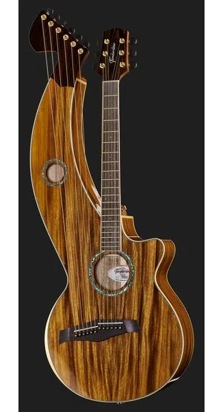 Timberline Guitars T60HGc-e Harp Guitar, lähikuva 2