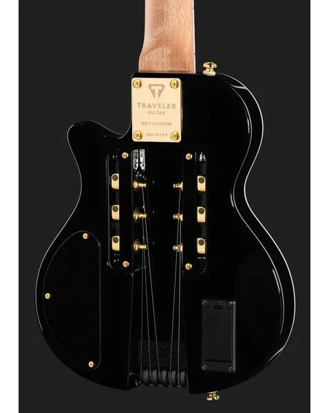 Traveler Guitar EG-1 Custom V2 Gloss Black, lähikuva 5